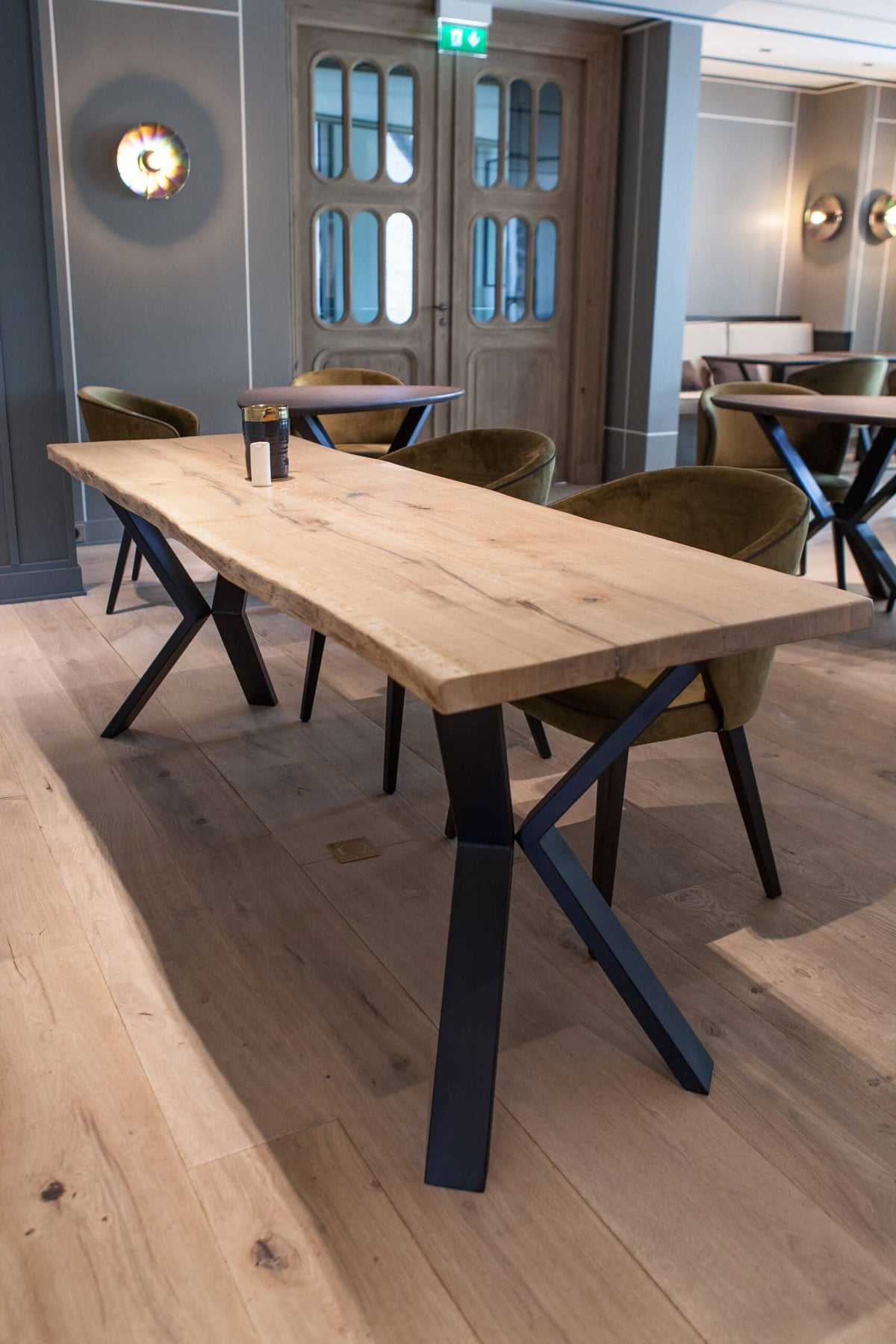 Fabricant table de chef restaurant étoilé Lille par kopo création