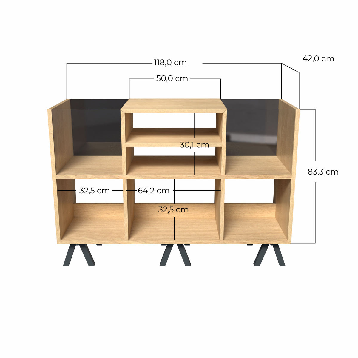 Photo des dimensions pour le meuble Passionné kopocréation