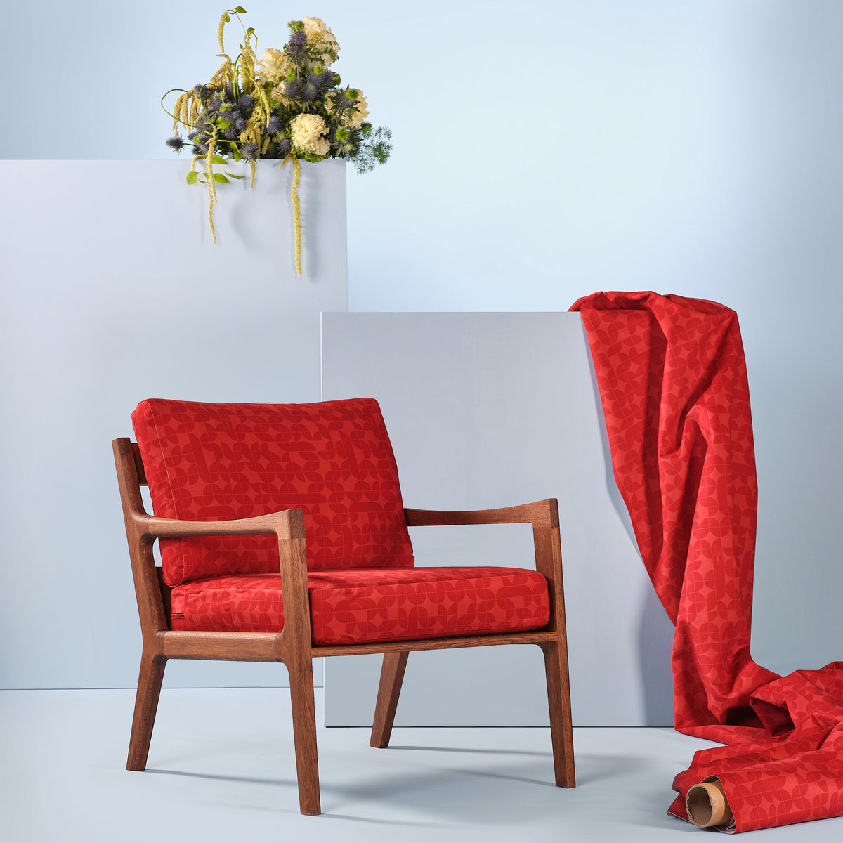 Fauteuil style vintage bordeaux – édition.58