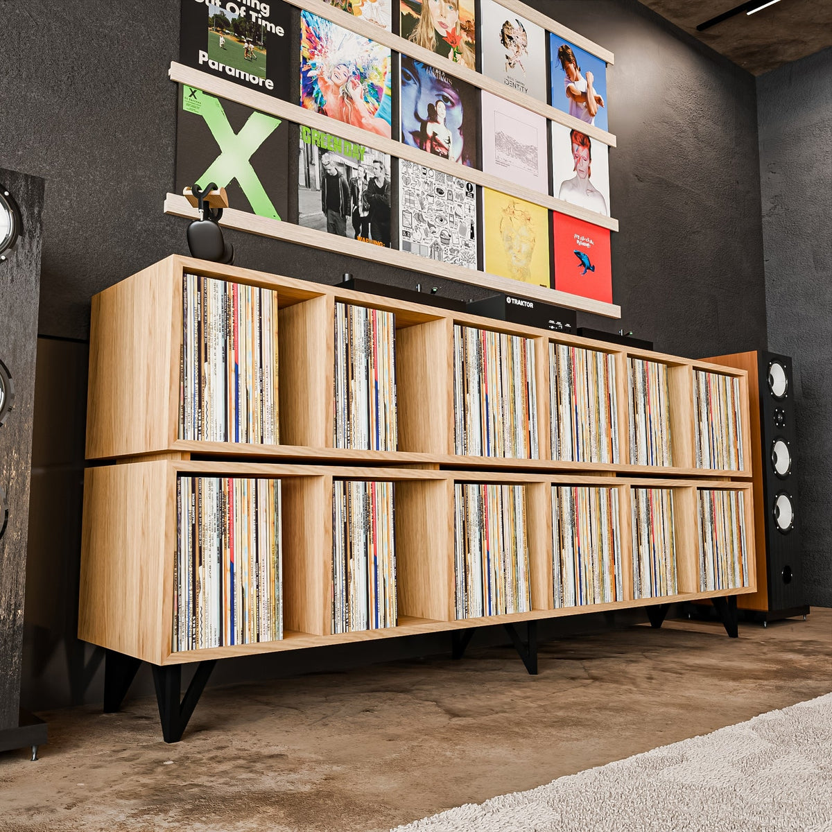 meuble vinyle pro vue de profil