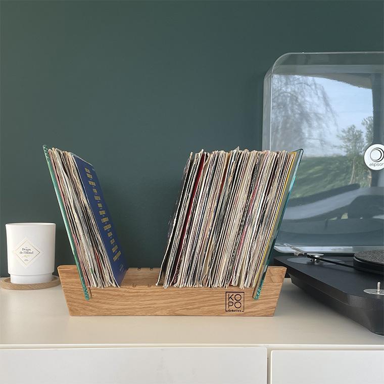 Rangement pour vinyles 45T - 60 disques vinyles