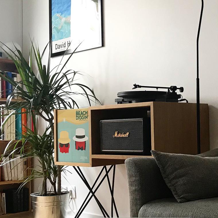 Meuble d'écoute pour platine vinyle