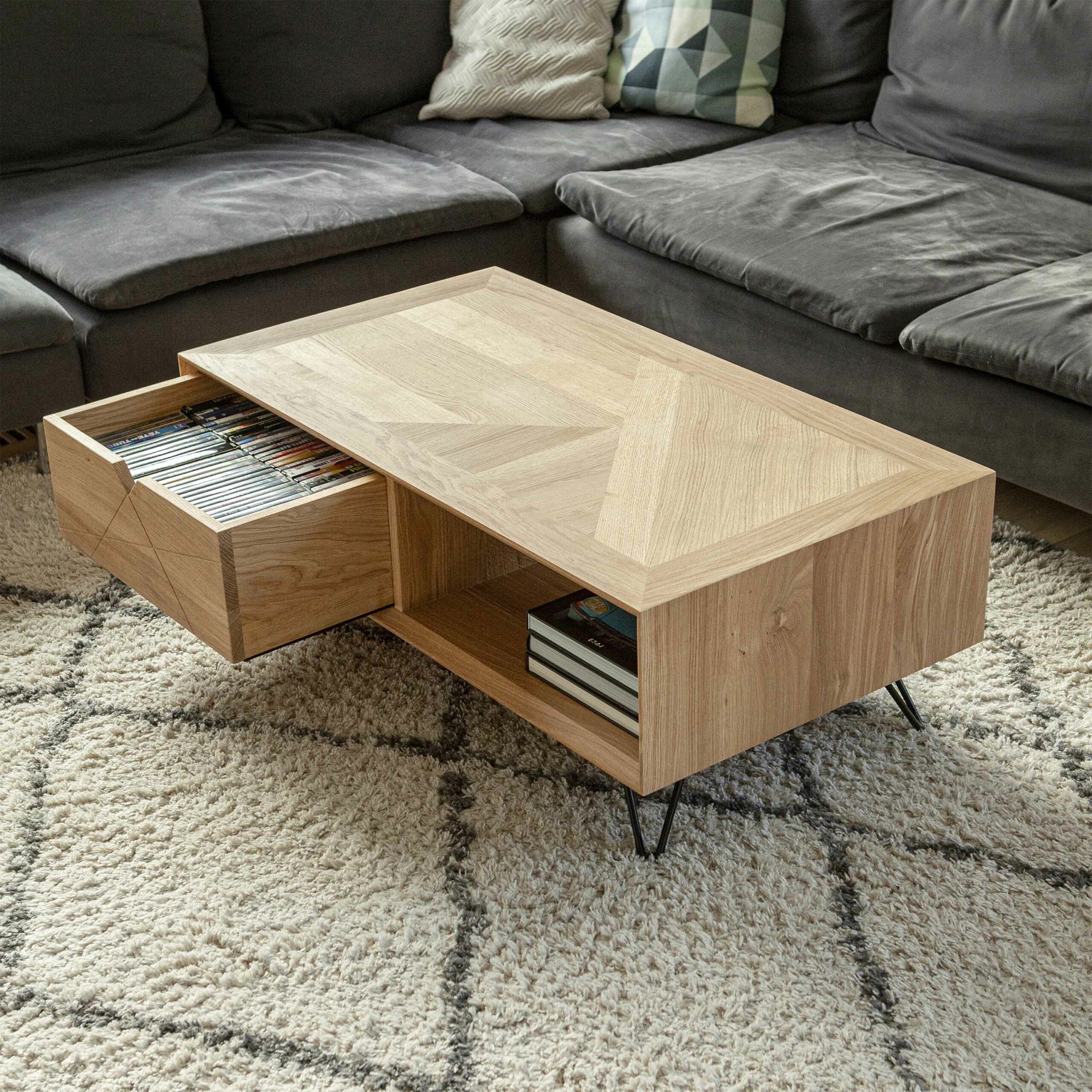 accueillante_t ouvert_bois_clair_kopo_creation table basse avec grand tiroir