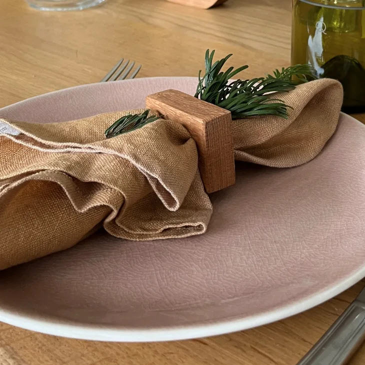 rond de serviette en bois éco-conçu