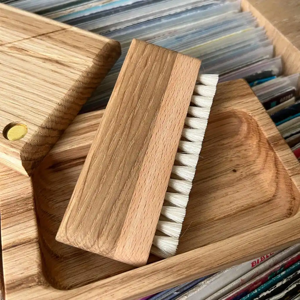brosse pour disque vinyle en bois original