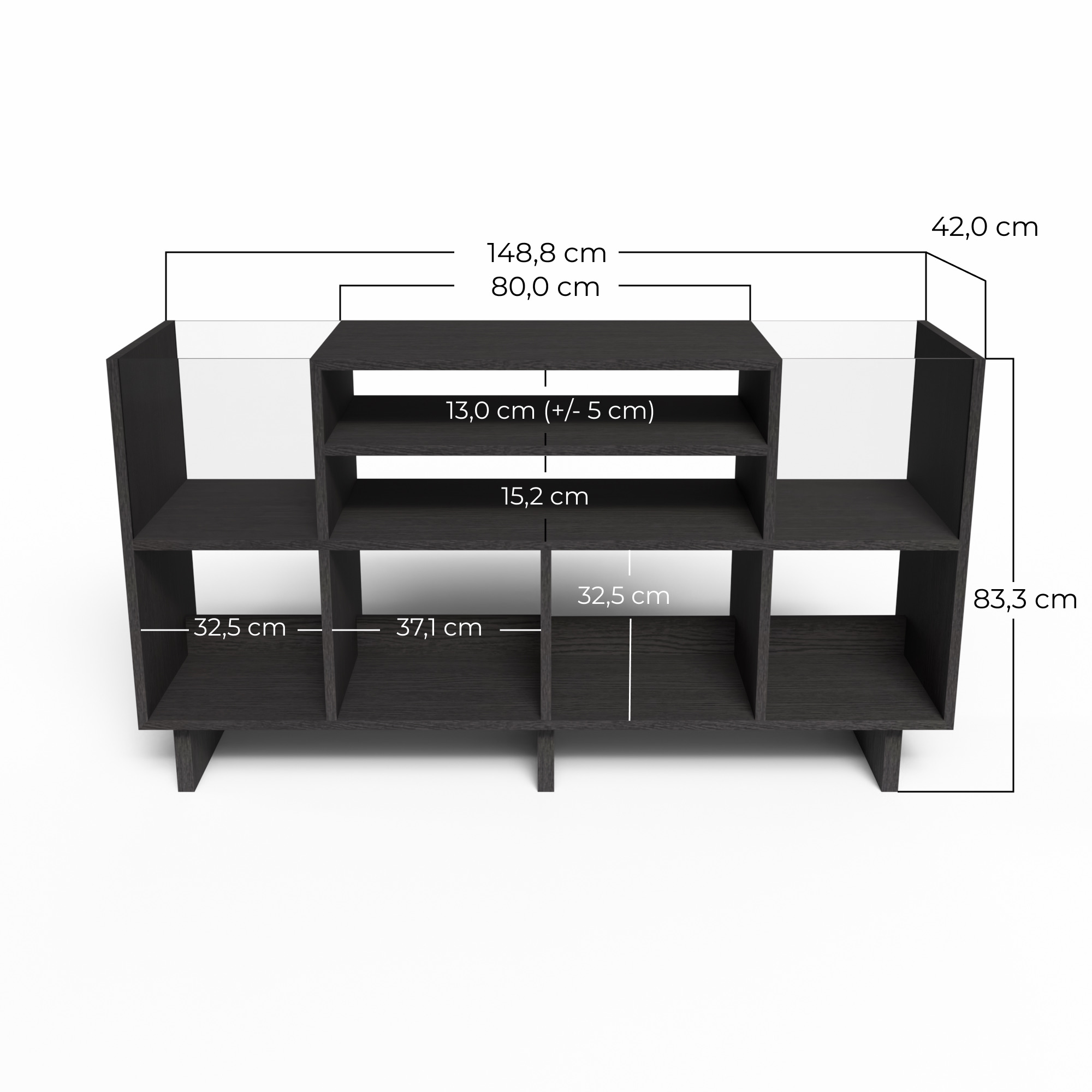 dimension_meuble_vinyles_noir_bois_kopo_creation dimension meuble vinyle en bois noir kopo creation