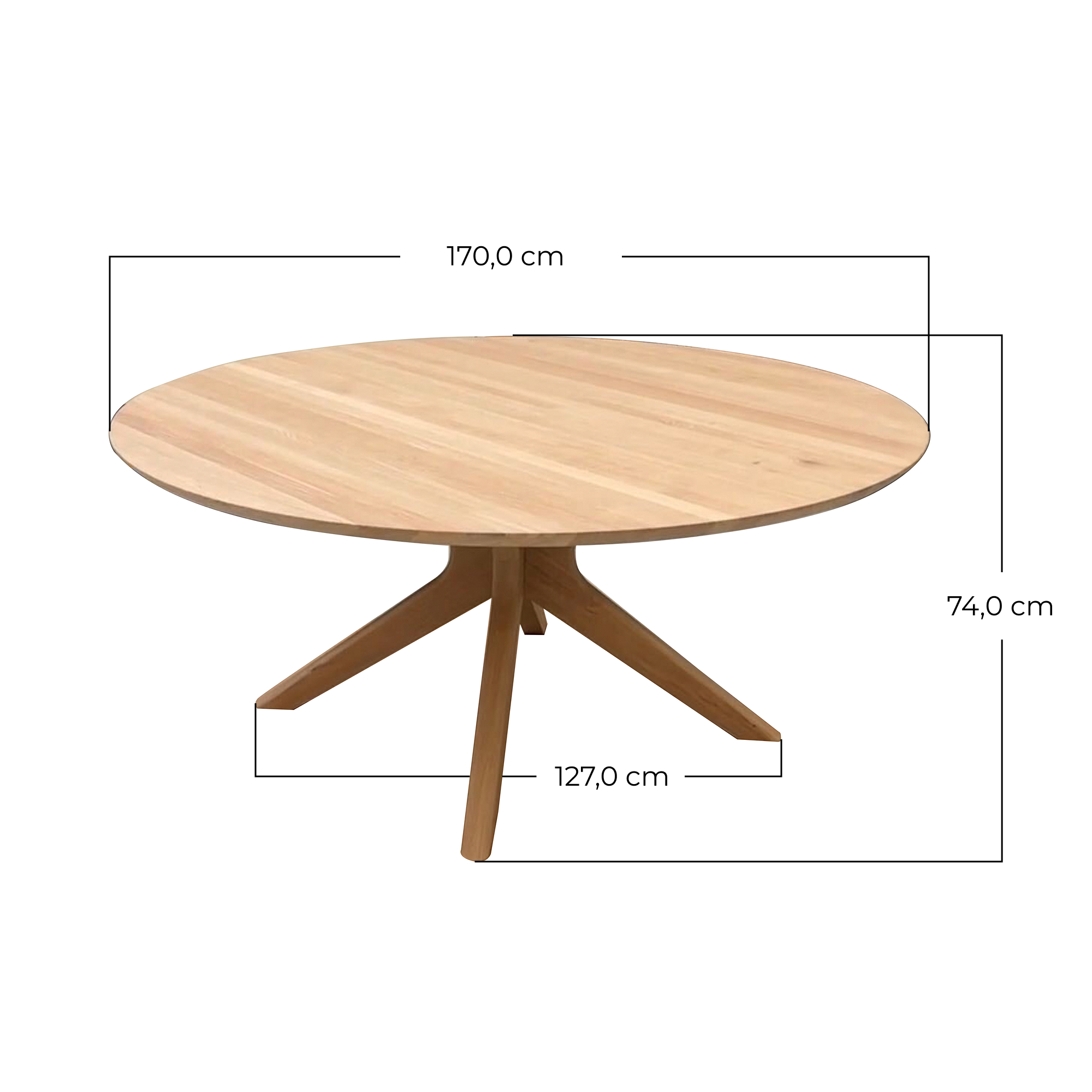 table_a_manger_ronde_chene_massif_design_salle_a_manger_kopo_creation Table à manger ronde en chêne massif Ø170 cm avec pied central – KOPO CRÉATION