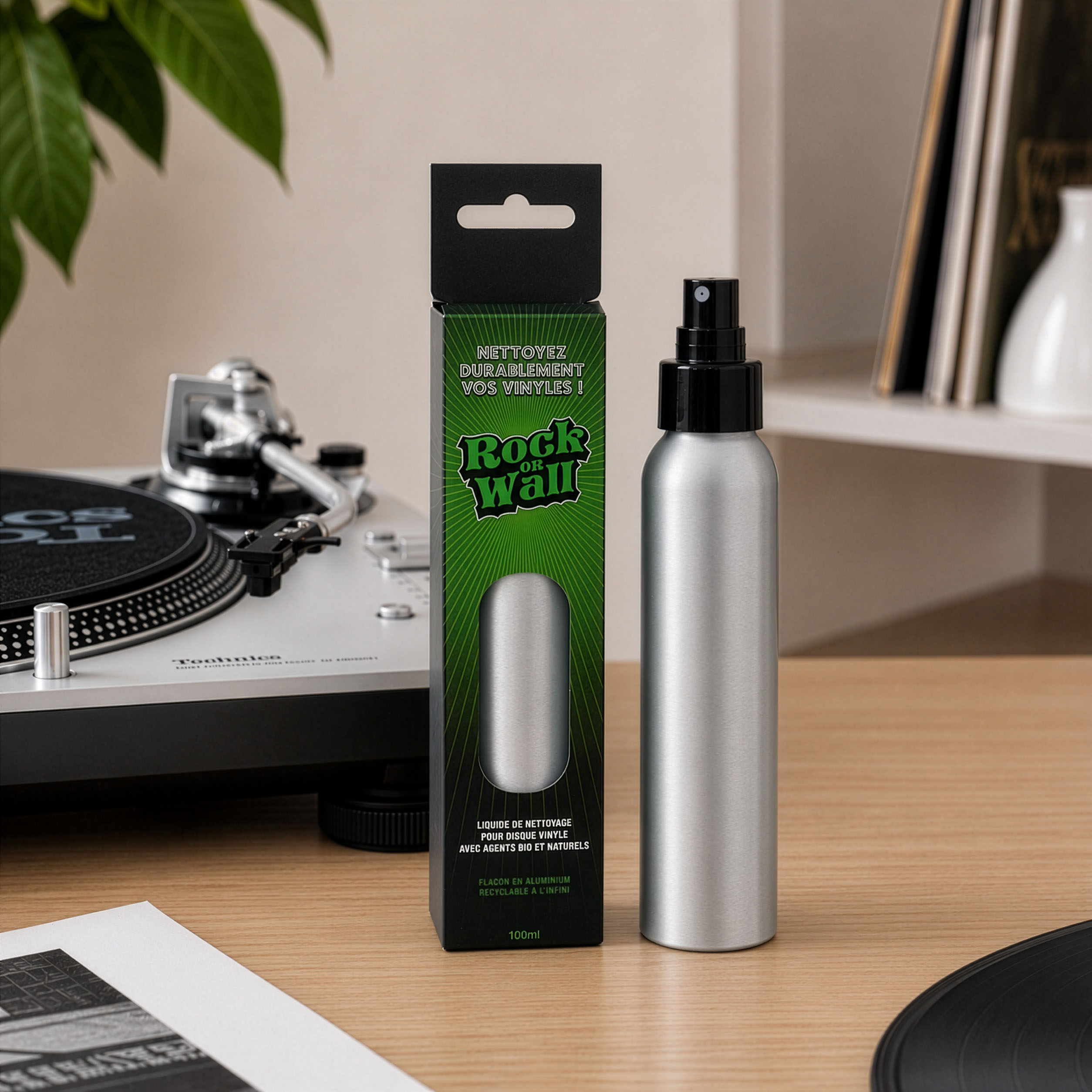 Nettoyant_disques_vinyles_100ml spray de nettoyage pour disque vinyle